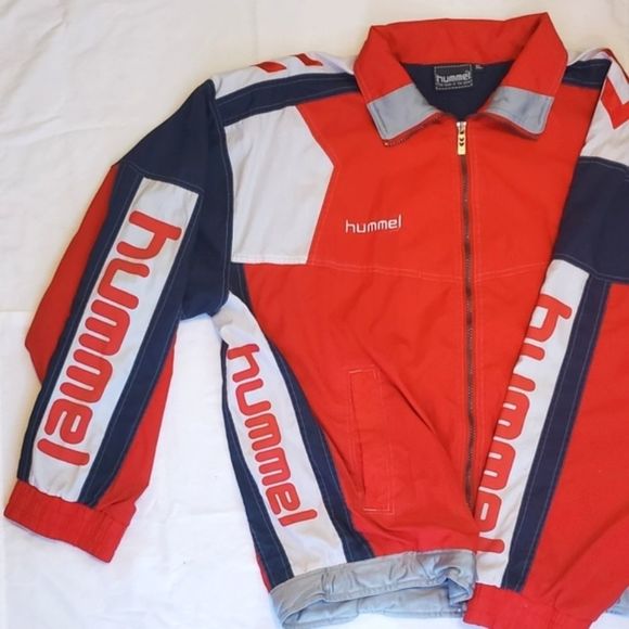 Hummel Sport Jacket Vintage Windbreaker XL - Picture 2 of 6